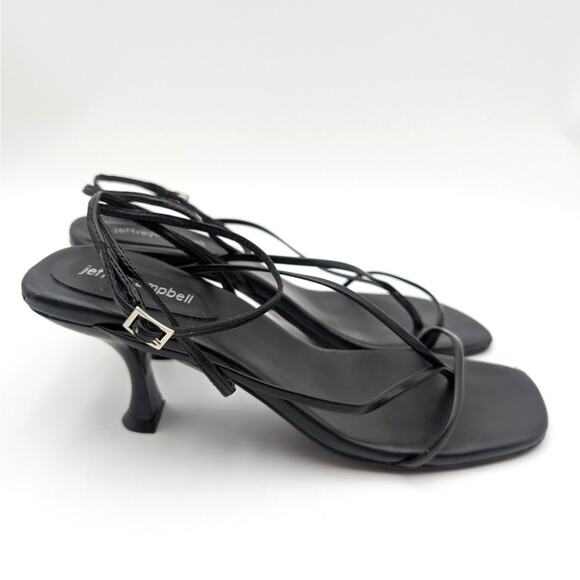 Jeffrey Campbell Leeda Ankle Strap Heel Sandal Women's Black Size US9.5 EU40 - Picture 5 of 15